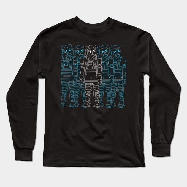 MARVIN - Marvin The Paranoid Android Long Sleeve T-Shirt by Stupiditee